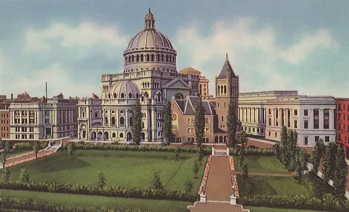 Framed Print : First Church of Christ. Boston. Date: 1935 Framed Print : First Church of Christ. Boston. Date: 1935