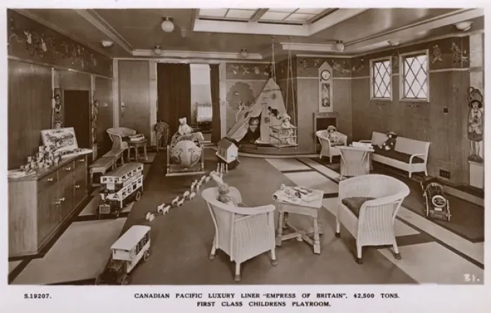 Framed Print : First Class Childrens Playroom on Empress of Britain Framed Print : First Class Childrens Playroom on Empress of Britain