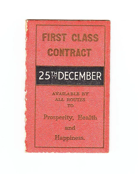 First Class Contract, spoof ticket