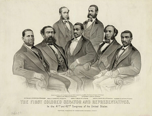 The first colored senator and representatives - in the 41st