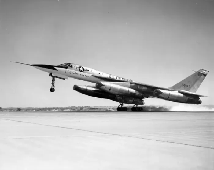 Framed Print : The first Convair XB-58A Hustler 55-660 Framed Print : The first Convair XB-58A Hustler 55-660