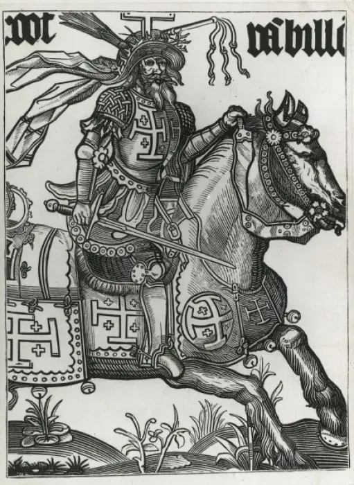 Framed Print : First Crusade (1096-1099). Godfrey of Bouillon Framed Print : First Crusade (1096-1099). Godfrey of Bouillon