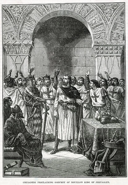 FIRST CRUSADE - Godefroi de Bouillon, leader of the First Crusade