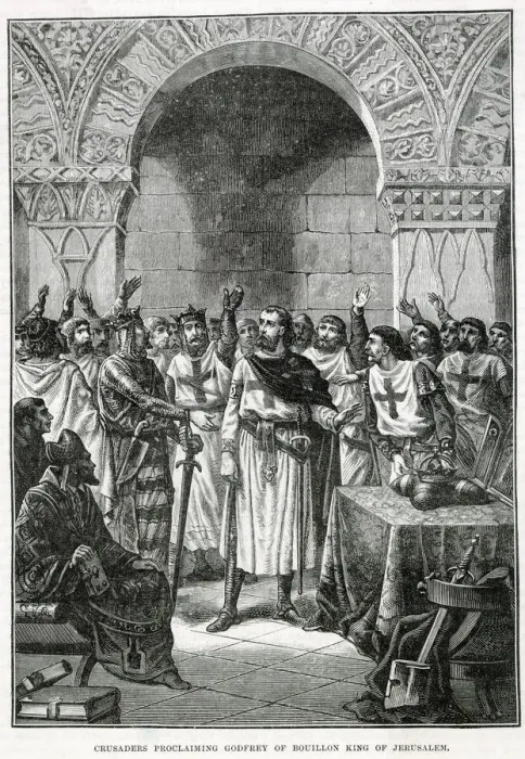 Framed Print : FIRST CRUSADE - Godefroi de Bouillon, leader of the First Crusade Framed Print : FIRST CRUSADE - Godefroi de Bouillon, leader of the First Crusade