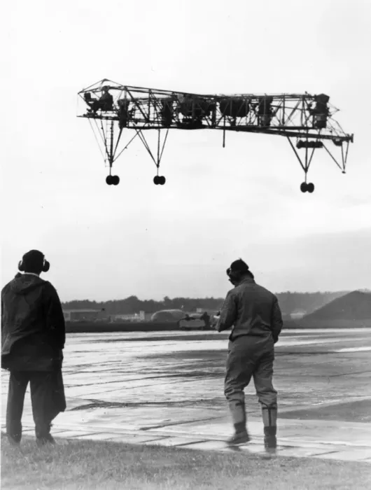 Framed Print : The first Do31 hovering rig Framed Print : The first Do31 hovering rig