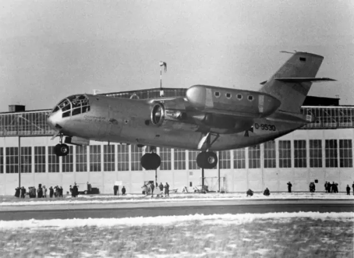 Framed Print : The first Dornier Do31E experimental V / STOL transport D-9530 Framed Print : The first Dornier Do31E experimental V / STOL transport D-9530