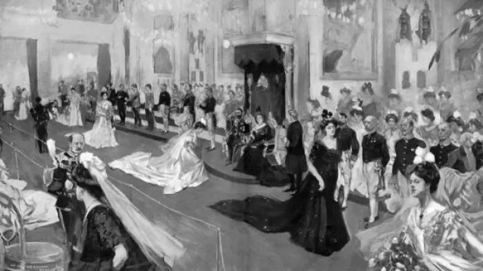 Framed Print : First Drawing Room of the Dublin Season, 1908 Framed Print : First Drawing Room of the Dublin Season, 1908