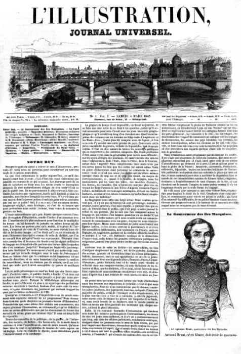 Framed Print : First Edition of L ILLUSTRATION 1843 Framed Print : First Edition of L ILLUSTRATION 1843