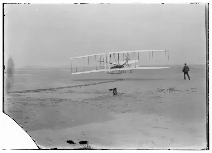 Framed Print : First flight, 120 feet in 12 seconds, 10: 35 a. m. ; Kitty Hawk Framed Print : First flight, 120 feet in 12 seconds, 10: 35 a. m. ; Kitty Hawk