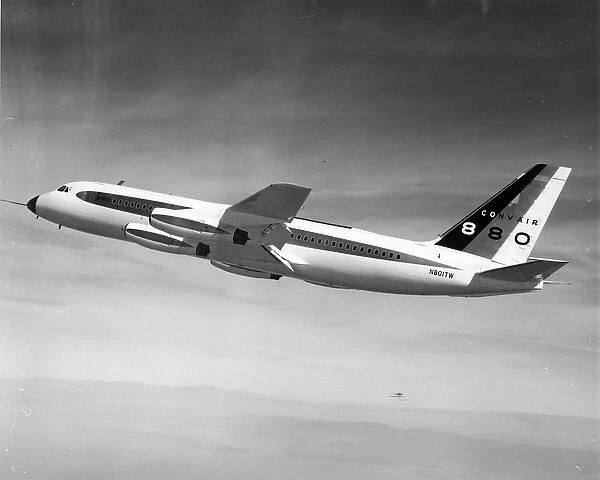 The first flight of the Convair 880 N801TW from Lindbergh