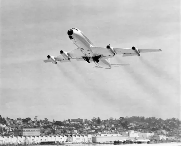 Framed Print : The first flight of the fourth Convair 880 N8801E Framed Print : The first flight of the fourth Convair 880 N8801E