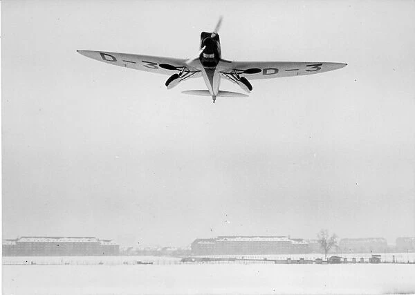 The first flight of the Heinkel He70A D-3  /  D-2537  /  D-UHUX