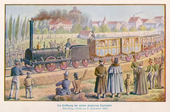 Framed Print : First German Train Framed Print : First German Train