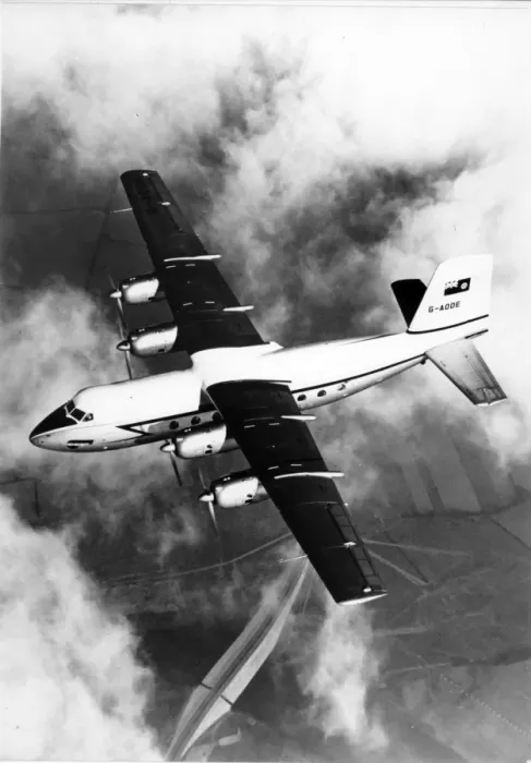 Framed Print : The first Handley Page HPR3 Herald G-AODE Framed Print : The first Handley Page HPR3 Herald G-AODE