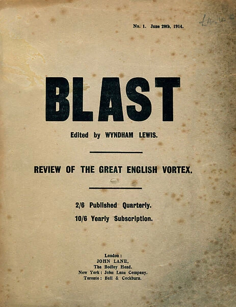 First issue of Blast magazine, 1914