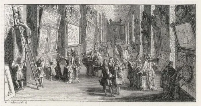Framed Print : First Louvre Show 1699 Framed Print : First Louvre Show 1699