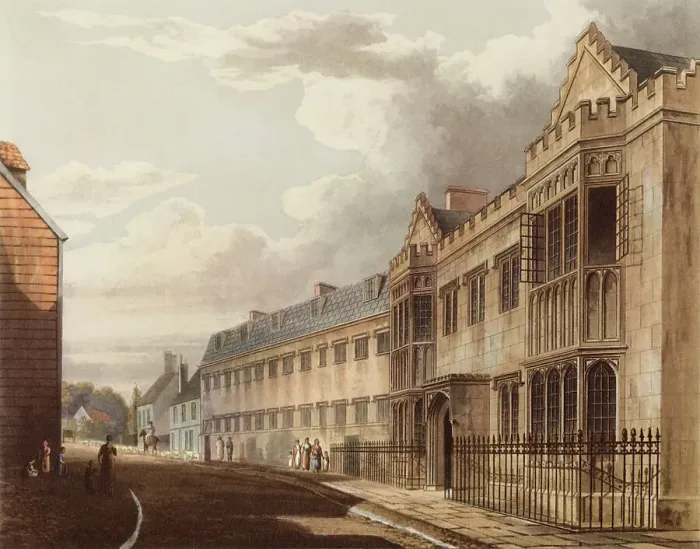 Framed Print : First Master's House at Harrow School. Date: 1816 Framed Print : First Master's House at Harrow School. Date: 1816