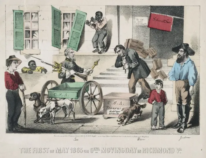 Framed Print : The first of May 1865 or general moving day in Richmond, Va Framed Print : The first of May 1865 or general moving day in Richmond, Va