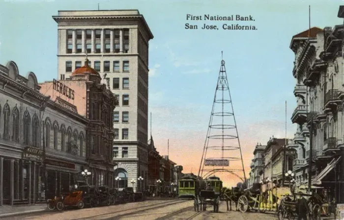 Framed Print : First National Bank, San Jose, Santa Clara, California, USA Framed Print : First National Bank, San Jose, Santa Clara, California, USA