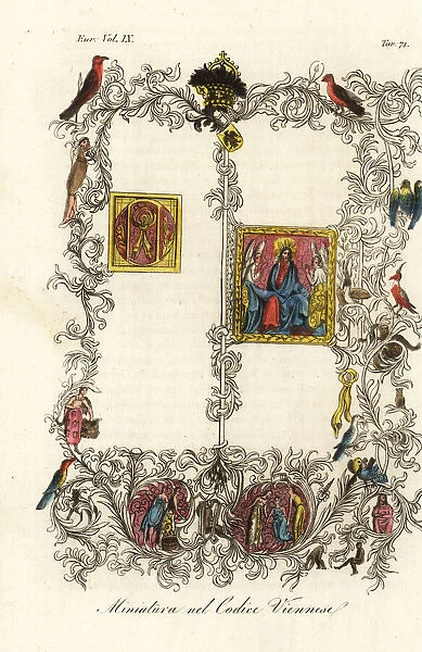 First page of the famous Vienna Codex of the Golden