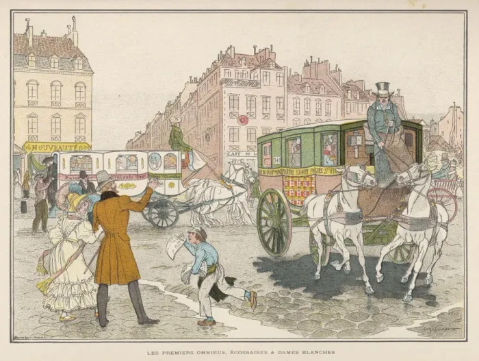 Framed Print : First Paris Omnibuses Framed Print : First Paris Omnibuses