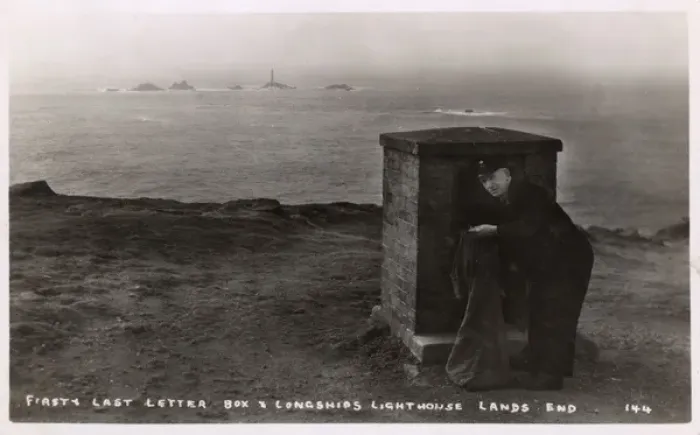 Framed Print : First and last postbox, Lands End, Cornwall Framed Print : First and last postbox, Lands End, Cornwall
