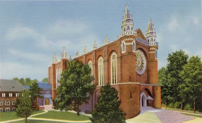 Framed Print : First Presbyterian Church, Greensboro, North Carolina, USA Date: 1943 Framed Print : First Presbyterian Church, Greensboro, North Carolina, USA Date: 1943