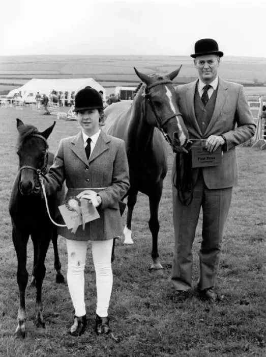 Framed Print : First prize mare and foal at the Royal Cornwall Show Framed Print : First prize mare and foal at the Royal Cornwall Show