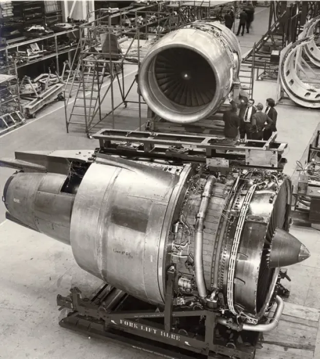 Framed Print : The first production Rolls-Royce RB211 turbofans at Derby Framed Print : The first production Rolls-Royce RB211 turbofans at Derby
