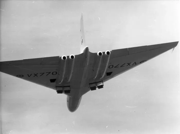 Framed Print : The first prototype Avro Vulcan VX770 From the rear Framed Print : The first prototype Avro Vulcan VX770 From the rear