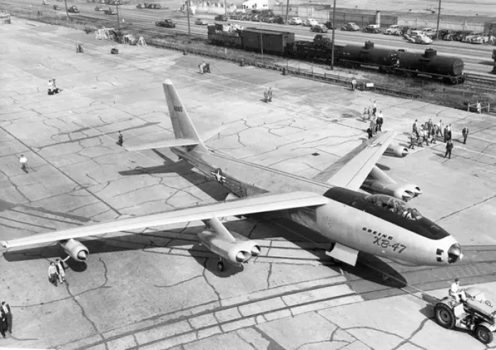 Framed Print : The first prototype Boeing XB-47 46-6065 Framed Print : The first prototype Boeing XB-47 46-6065
