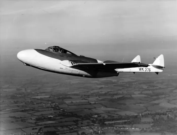 Framed Print : First prototype de Havilland Sea Venom NF20 WK376