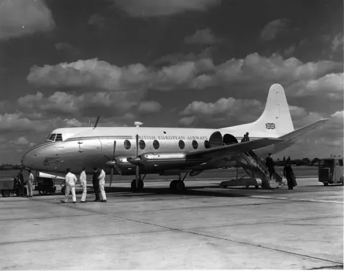 Framed Print : The first prototype Vickers Viscount 630 G-AHRF Framed Print : The first prototype Vickers Viscount 630 G-AHRF