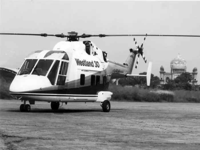 Framed Print : First prototype Westland 30 G-BGHF in Delhi Framed Print : First prototype Westland 30 G-BGHF in Delhi