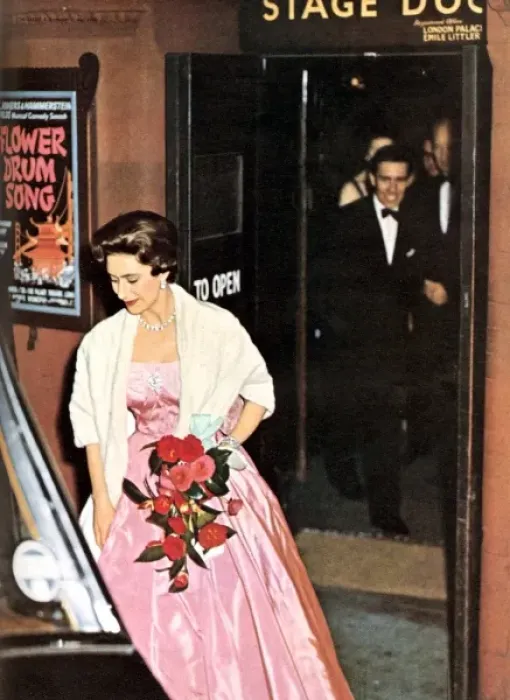 Framed Print : First public outing of newly wed Princess Margaret