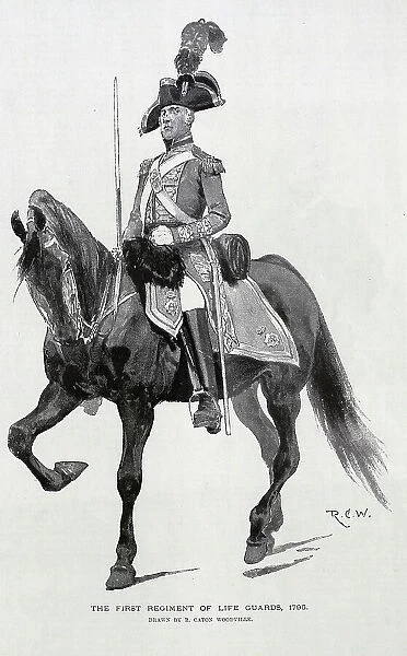 First Regiment of Life Guards, Illustration by R C W