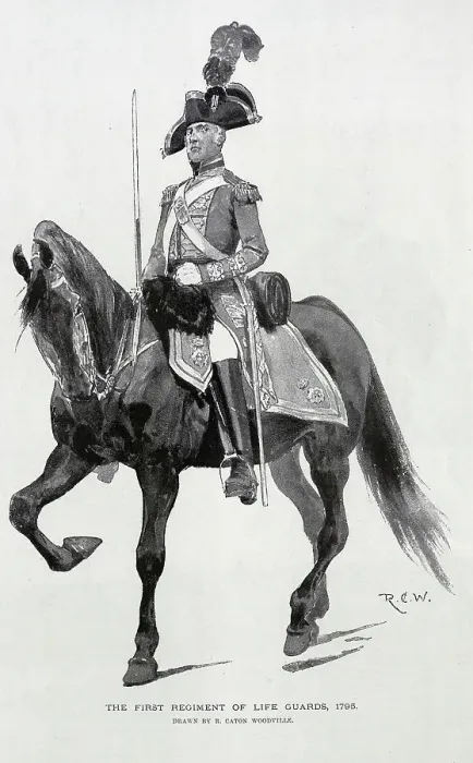 Framed Print : First Regiment of Life Guards, Illustration by R C W Framed Print : First Regiment of Life Guards, Illustration by R C W