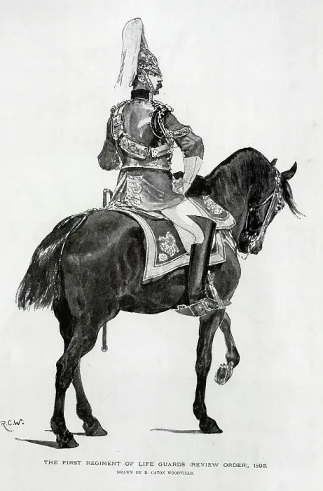 Framed Print : First Regiment of Life Guards, Illustration by R C W Framed Print : First Regiment of Life Guards, Illustration by R C W