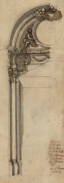 First sketch for the chapel of Bonaventura at Potenza (Italy