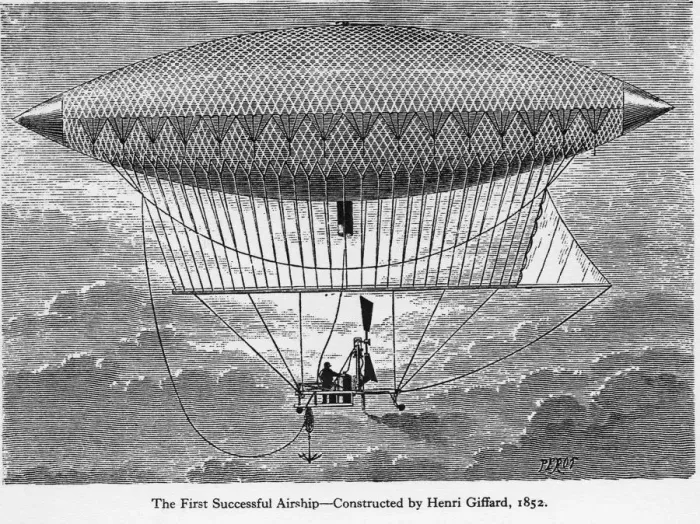 Framed Print : The First Successful Airship - Constructed by Henri Giff? Framed Print : The First Successful Airship - Constructed by Henri Giff?