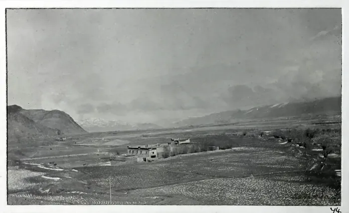 Framed Print : First view of Gyantse town, from a fascinating album which reveals new details on a little-known campaign in which a British military force brushed aside Tibetan defences to capture Lhasa, in 1904 Framed Print : First view of Gyantse town, from a fascinating album which reveals new details on a little-known campaign in which a British military force brushed aside Tibetan defences to capture Lhasa, in 1904