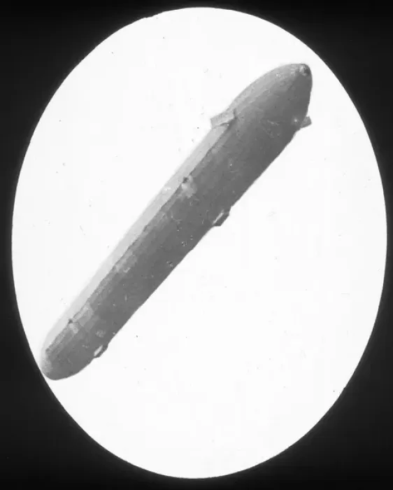 Framed Print : First voyage of Zeppelin LZ1 on 2 July 1900 Framed Print : First voyage of Zeppelin LZ1 on 2 July 1900