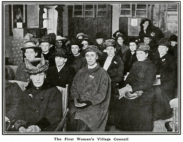First womens village council in Findon, Sussex, May 1918