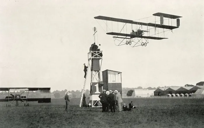 Framed Print : A First World War Maurice Farman Aviation bi-plane