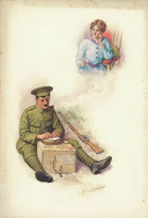 Framed Print : First World War Patriotic / Sentimental Postcard Framed Print : First World War Patriotic / Sentimental Postcard