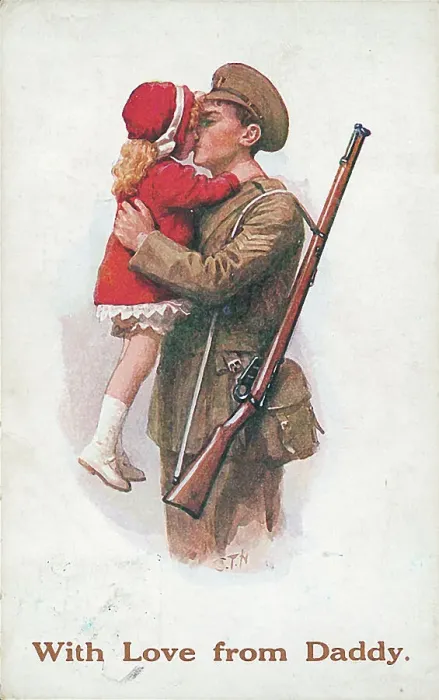 Framed Print : First World War Patriotic / Sentimental Postcard Framed Print : First World War Patriotic / Sentimental Postcard