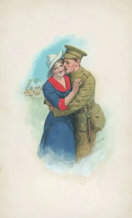 Framed Print : First World War Patriotic / Sentimental Postcard Framed Print : First World War Patriotic / Sentimental Postcard