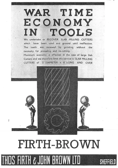 Framed Print : Firth-Brown Machine Tools 1942 Framed Print : Firth-Brown Machine Tools 1942