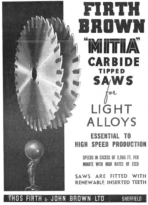 Framed Print : Firth Brown MITIA Carbide Tipped Saws Framed Print : Firth Brown MITIA Carbide Tipped Saws