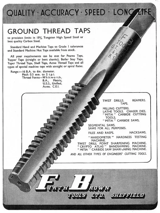 Framed Print : Firth Brown Tools - Taps, Dies, Drills, Reamers & Saws Framed Print : Firth Brown Tools - Taps, Dies, Drills, Reamers & Saws